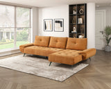 Dominic Orange 2-Piece Sectional with Right Chaise from Homelegance - Luna Furniture