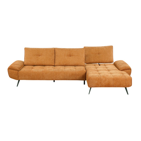 Dominic Orange 2-Piece Sectional with Right Chaise from Homelegance - Luna Furniture