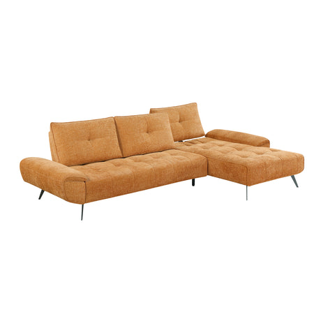 Dominic Orange 2-Piece Sectional with Right Chaise from Homelegance - Luna Furniture