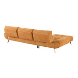 Dominic Orange 2-Piece Sectional with Left Chaise from Homelegance - Luna Furniture