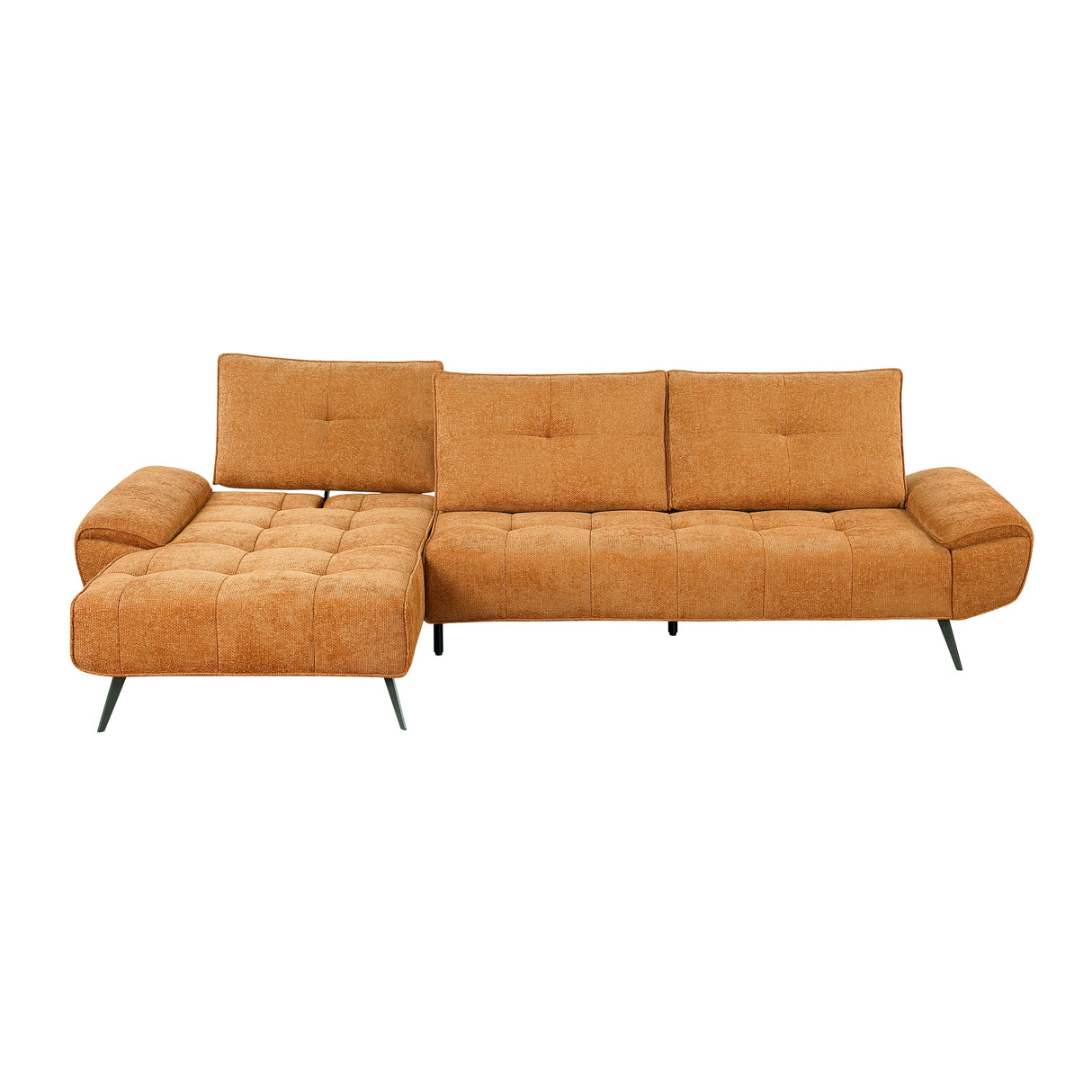 Dominic Orange 2-Piece Sectional with Left Chaise from Homelegance - Luna Furniture