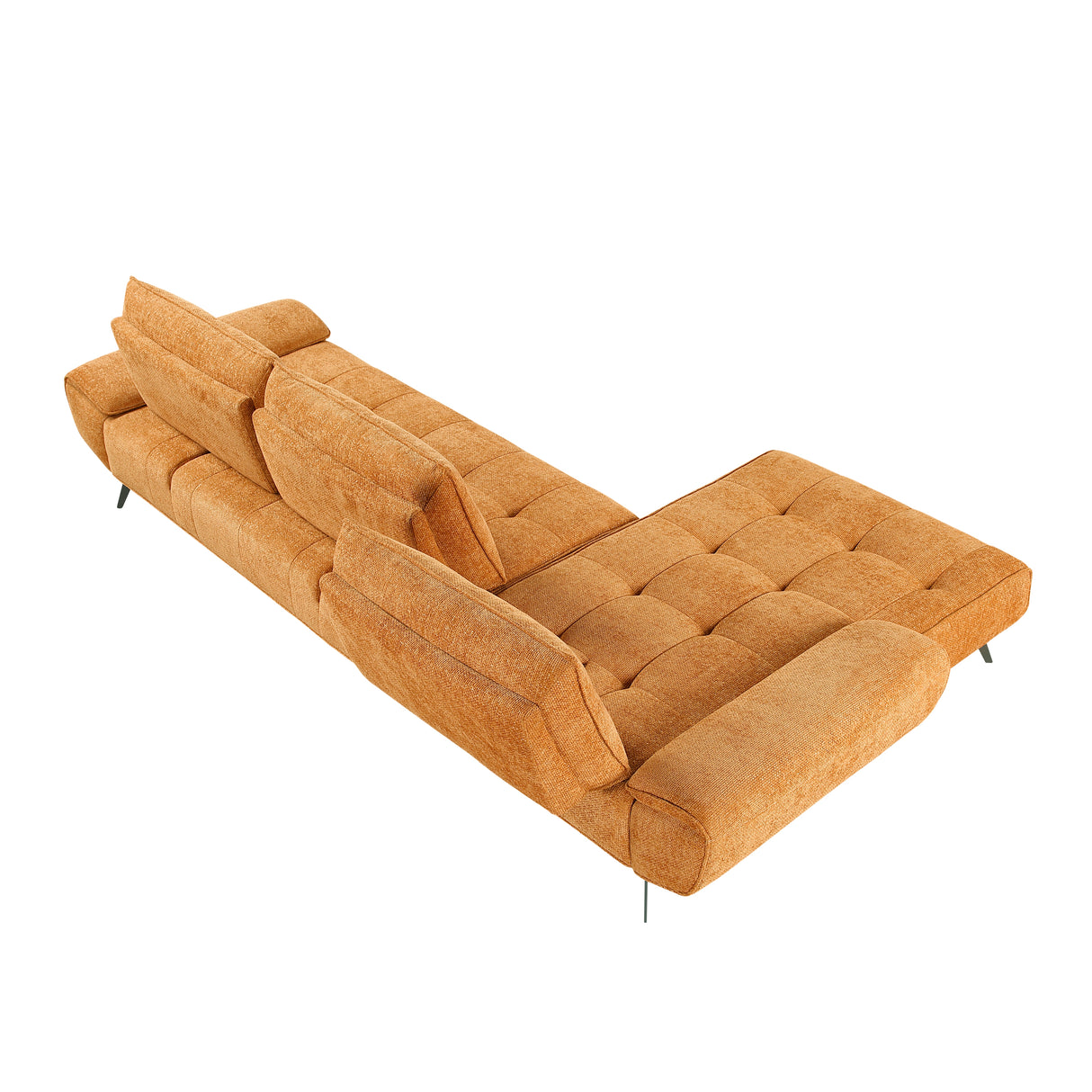 Dominic Orange 2-Piece Sectional with Left Chaise from Homelegance - Luna Furniture