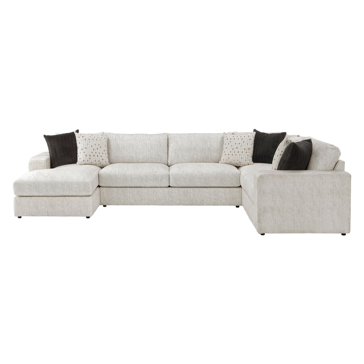 Solace Beige LAF Sectional from Homelegance - Luna Furniture