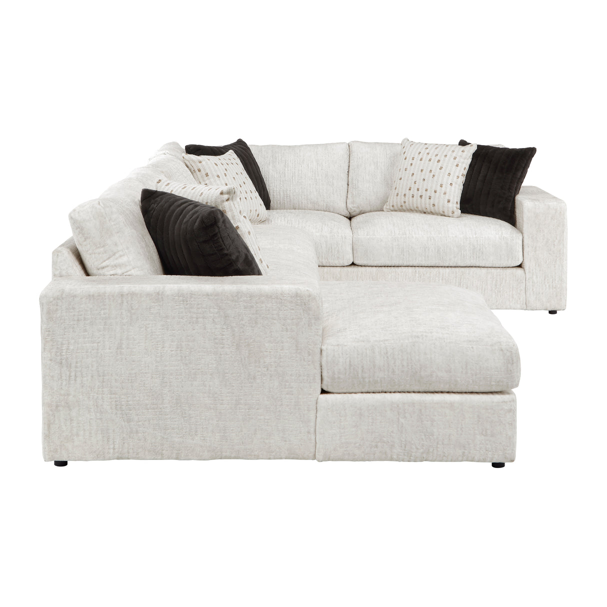 Solace Beige LAF Sectional from Homelegance - Luna Furniture