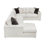 Solace Beige LAF Sectional from Homelegance - Luna Furniture