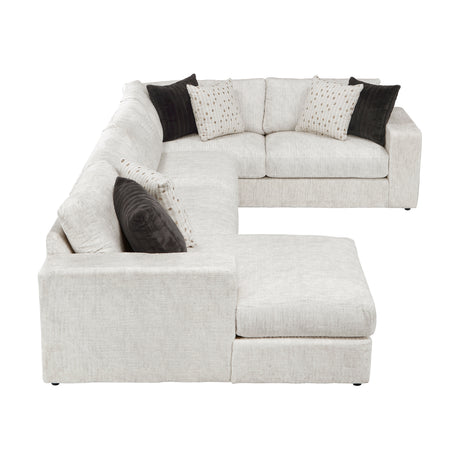 Solace Beige LAF Sectional from Homelegance - Luna Furniture