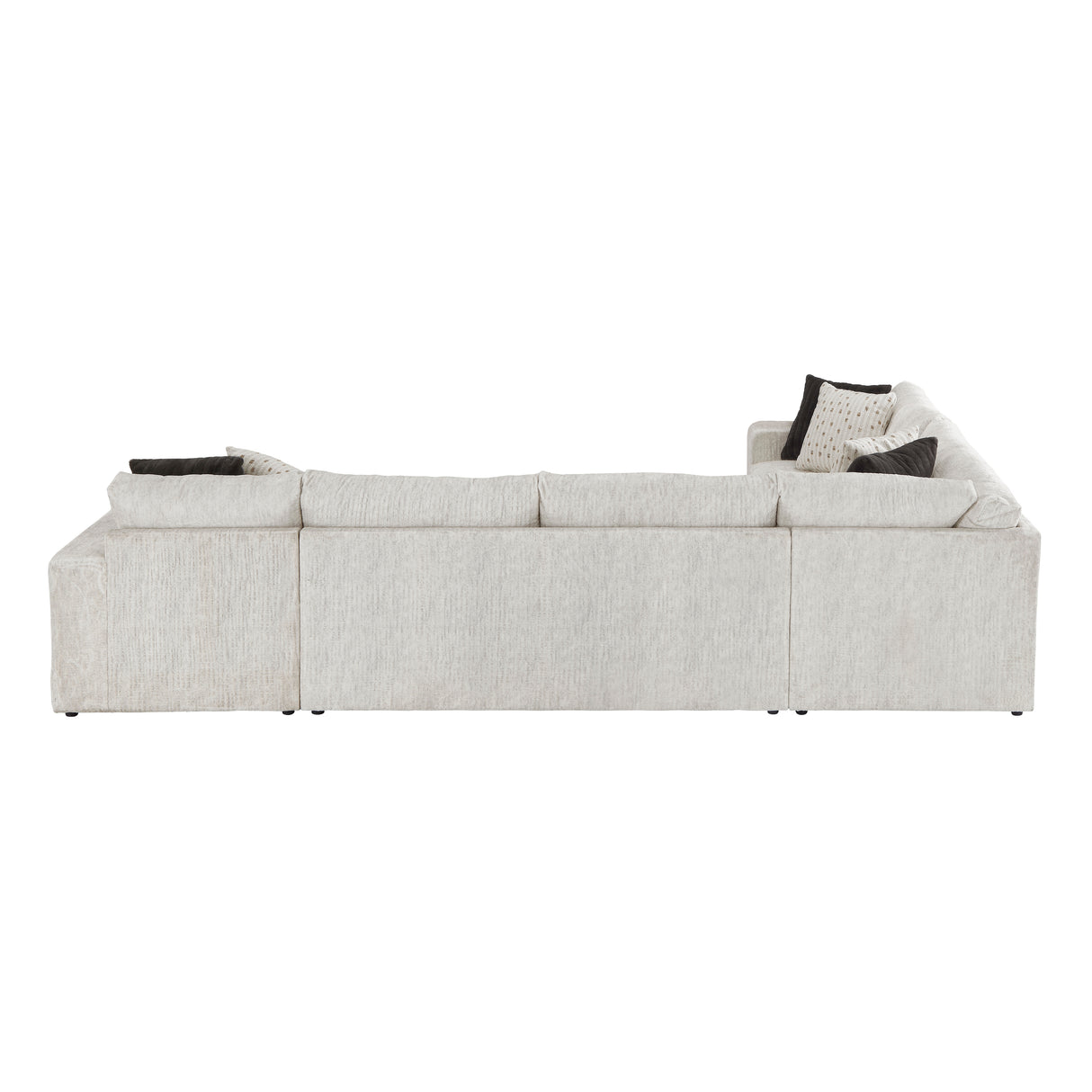 Solace Beige RAF Sectional from Homelegance - Luna Furniture