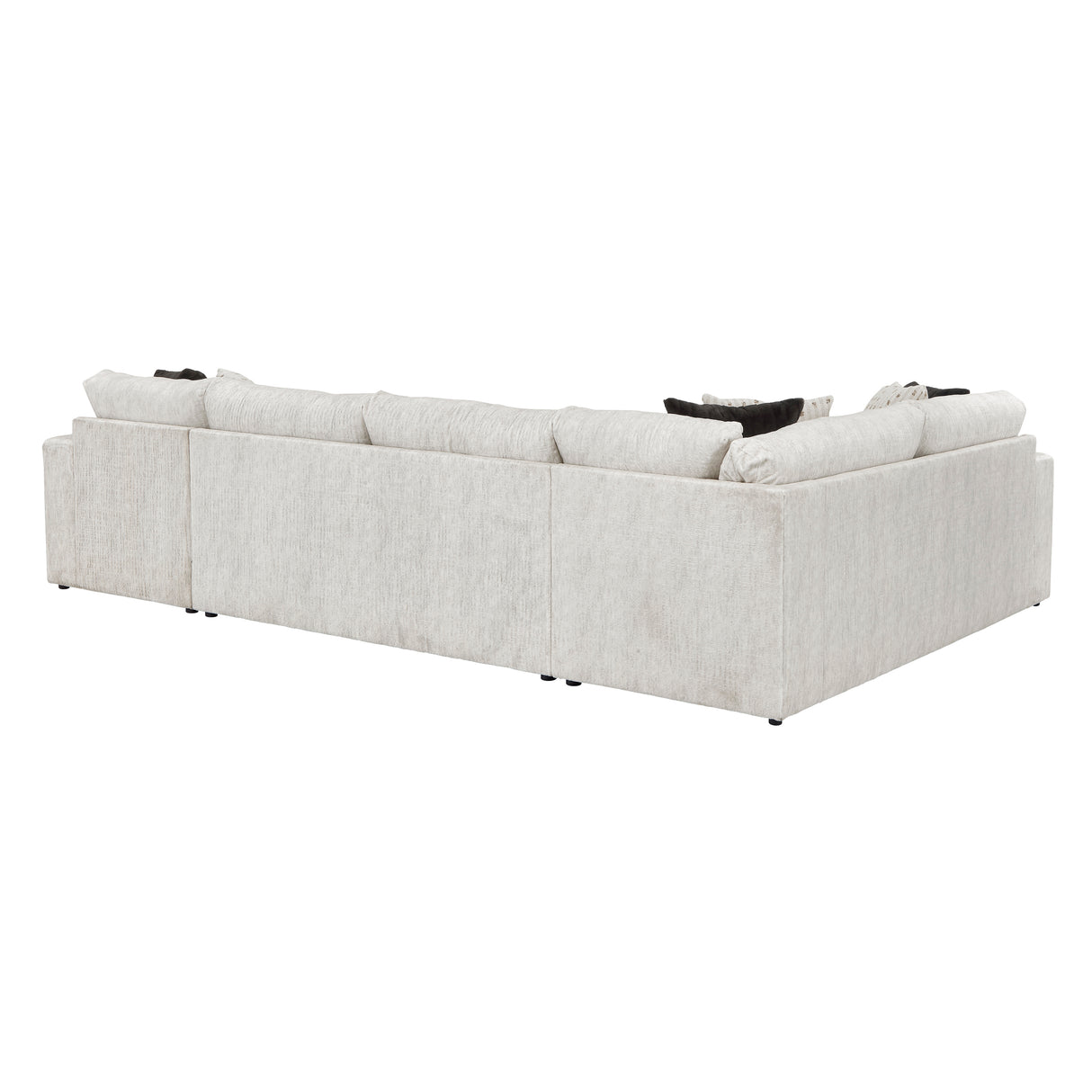 Solace Beige RAF Sectional from Homelegance - Luna Furniture