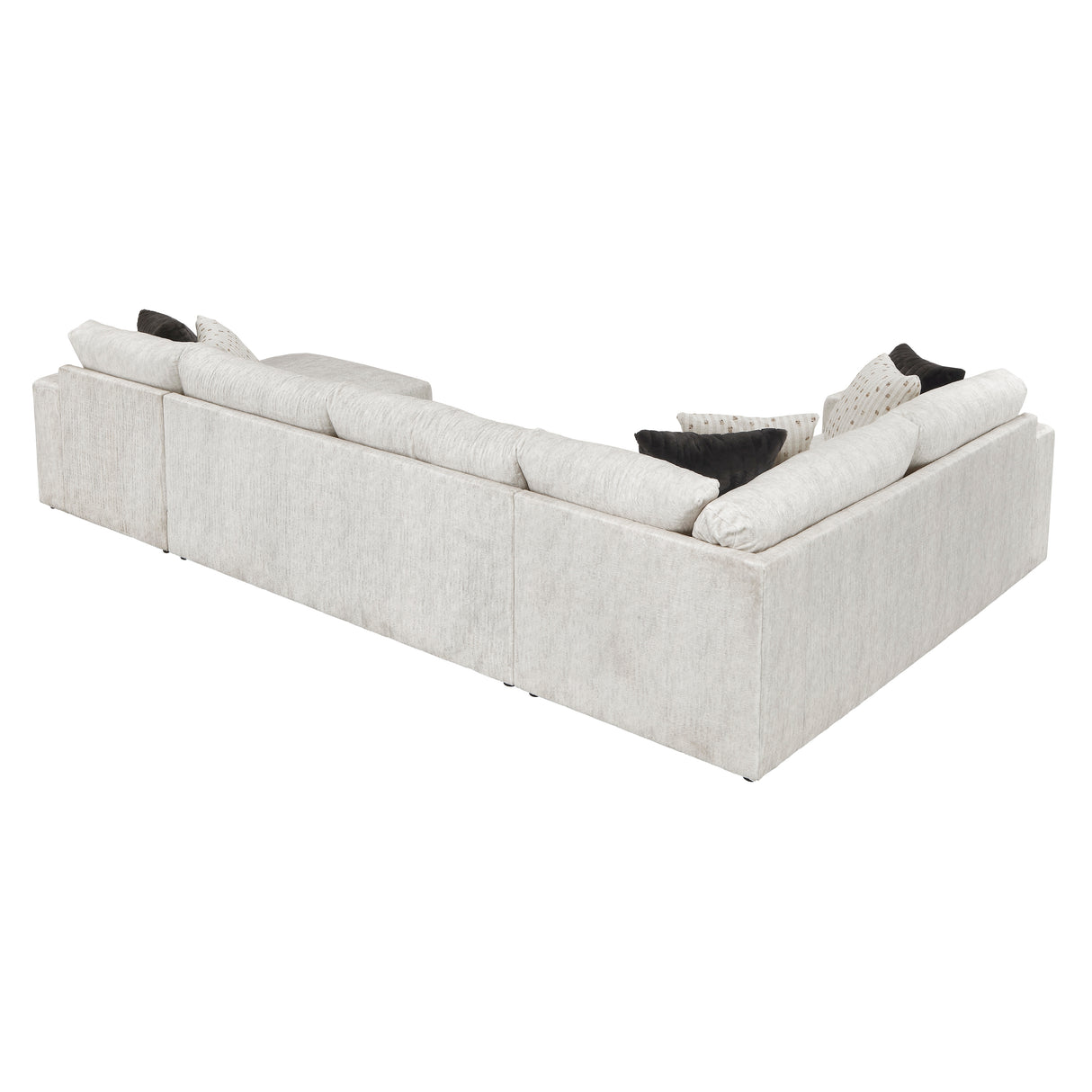 Solace Beige RAF Sectional from Homelegance - Luna Furniture