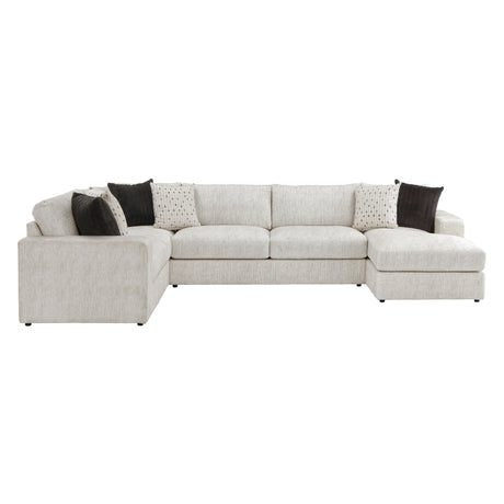 Solace Beige RAF Sectional from Homelegance - Luna Furniture