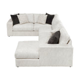 Solace Beige RAF Sectional from Homelegance - Luna Furniture