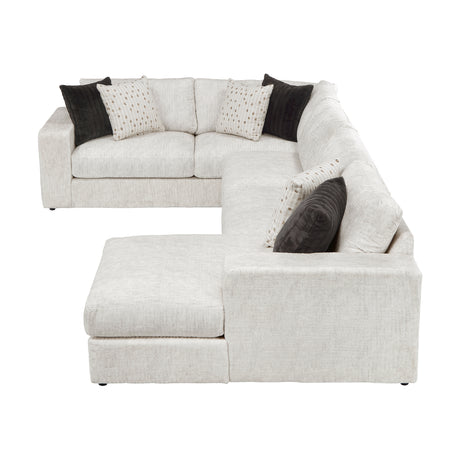 Solace Beige RAF Sectional from Homelegance - Luna Furniture