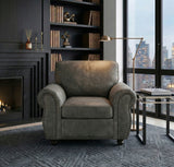 Pinnacle Pewter Chair from Homelegance - Luna Furniture
