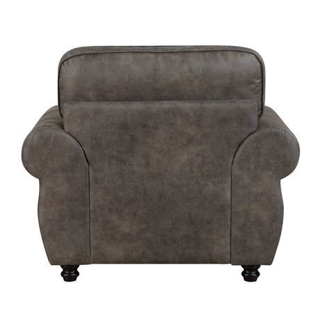 Pinnacle Pewter Chair from Homelegance - Luna Furniture