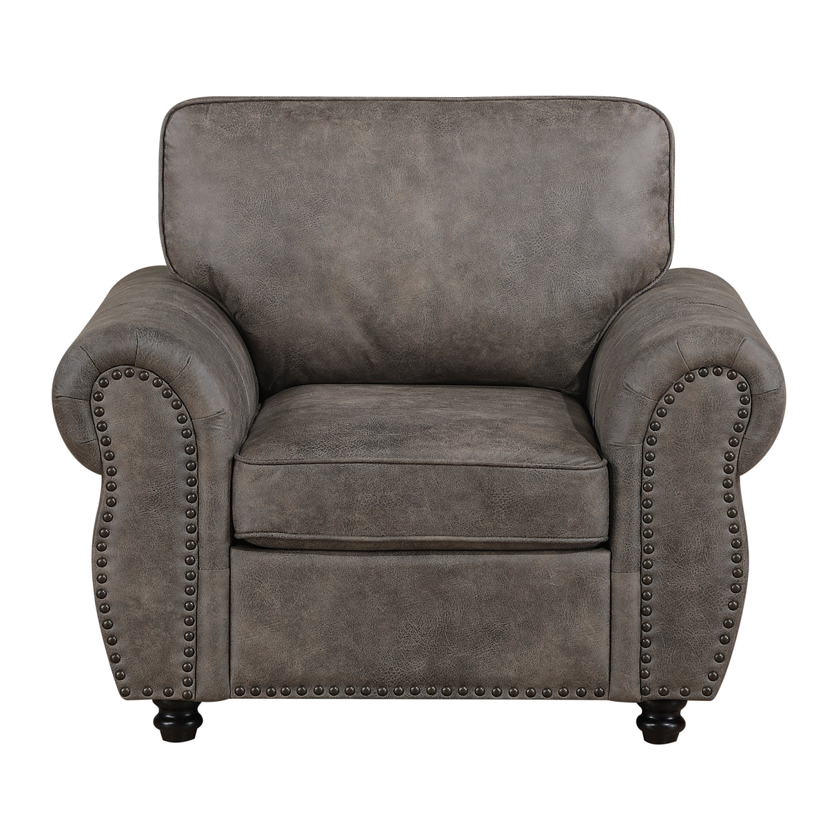 Pinnacle Pewter Chair from Homelegance - Luna Furniture
