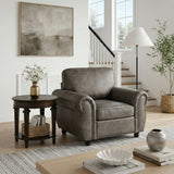 Pinnacle Pewter Chair from Homelegance - Luna Furniture