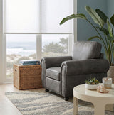 Pinnacle Pewter Chair from Homelegance - Luna Furniture