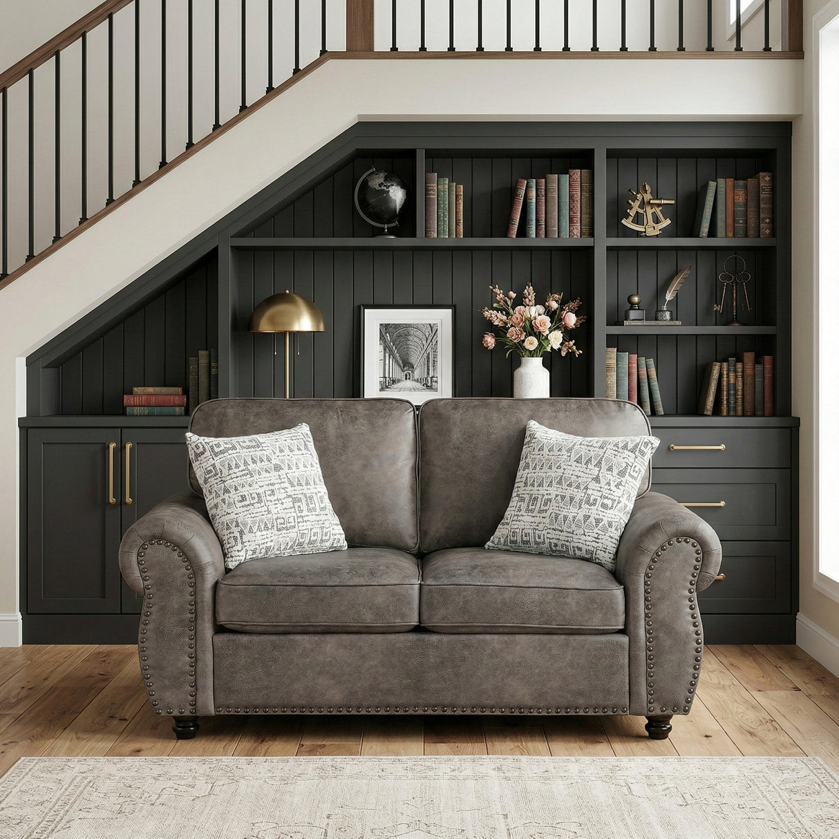 Pinnacle Pewter Loveseat from Homelegance - Luna Furniture