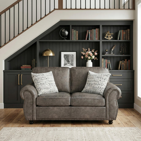 Pinnacle Pewter Loveseat from Homelegance - Luna Furniture