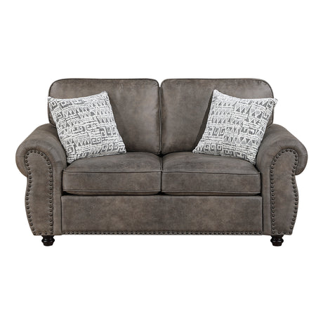 Pinnacle Pewter Loveseat from Homelegance - Luna Furniture