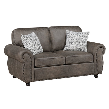 Pinnacle Pewter Loveseat from Homelegance - Luna Furniture