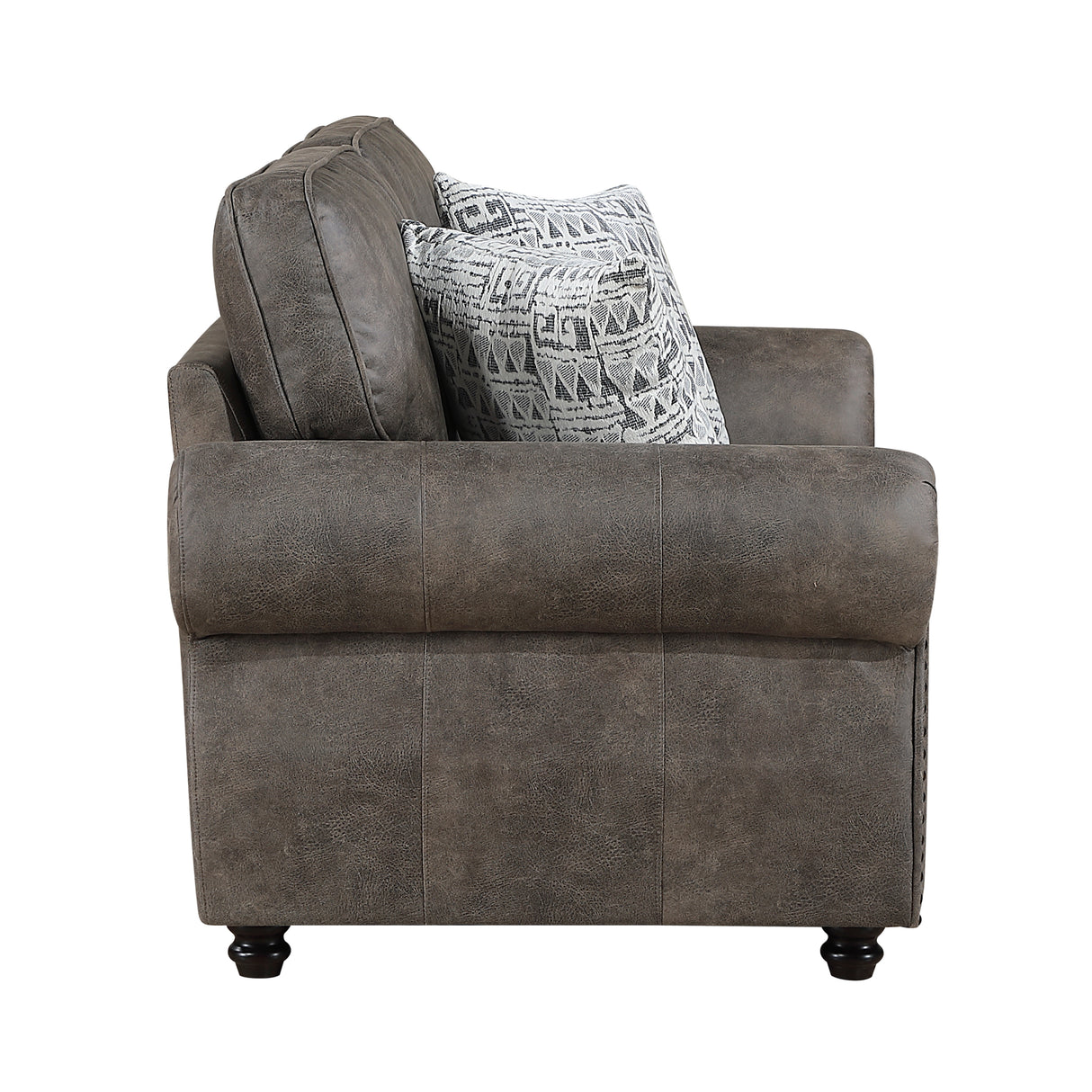 Pinnacle Pewter Loveseat from Homelegance - Luna Furniture