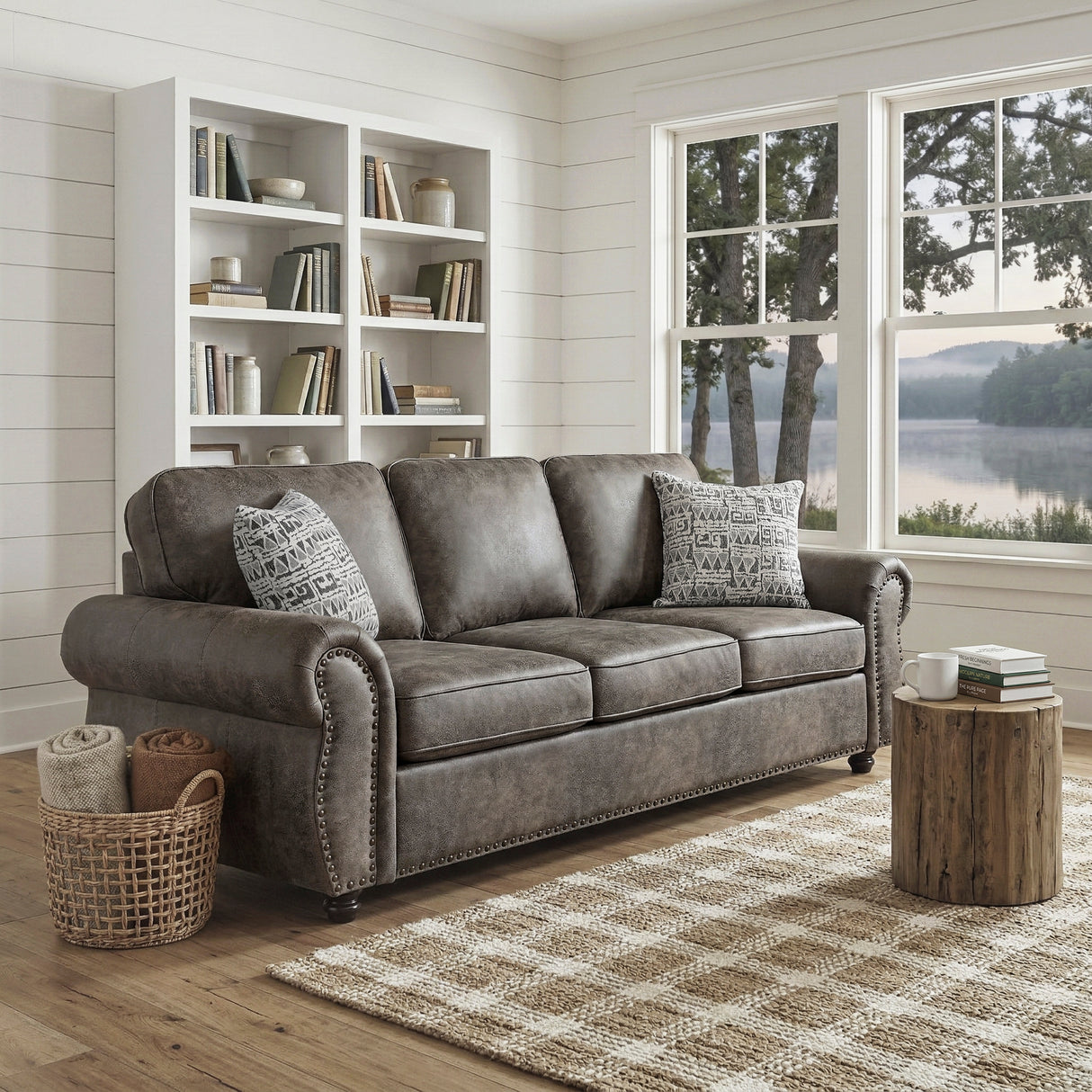 Pinnacle Pewter Sofa from Homelegance - Luna Furniture