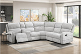 Thorne Gray 3-Piece Reclining Sectional with Left Console from Homelegance - Luna Furniture