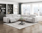 8414GRY-ARPWH (3/5)Power Reclining Armless Chair with Power Headrest from Homelegance - Luna Furniture