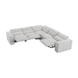 8414GRY-ARPWH (3/5)Power Reclining Armless Chair with Power Headrest from Homelegance - Luna Furniture
