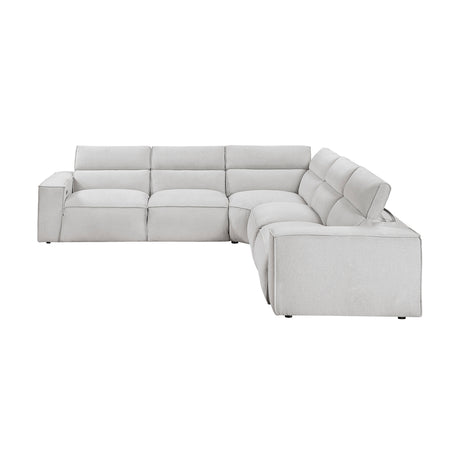 8414GRY-ARPWH (3/5)Power Reclining Armless Chair with Power Headrest from Homelegance - Luna Furniture