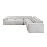 8414GRY-ARPWH (3/5)Power Reclining Armless Chair with Power Headrest from Homelegance - Luna Furniture