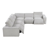 8414GRY-ARPWH (3/5)Power Reclining Armless Chair with Power Headrest from Homelegance - Luna Furniture