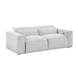8414GRY*2PWH 2pc Set: Sofa, Love from Homelegance - Luna Furniture