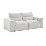 8414GRY*2PWH 2pc Set: Sofa, Love from Homelegance - Luna Furniture