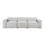 8414GRY*2PWH 2pc Set: Sofa, Love from Homelegance - Luna Furniture