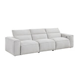 8414GRY*2PWH 2pc Set: Sofa, Love from Homelegance - Luna Furniture