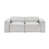 8414GRY*2PWH 2pc Set: Sofa, Love from Homelegance - Luna Furniture