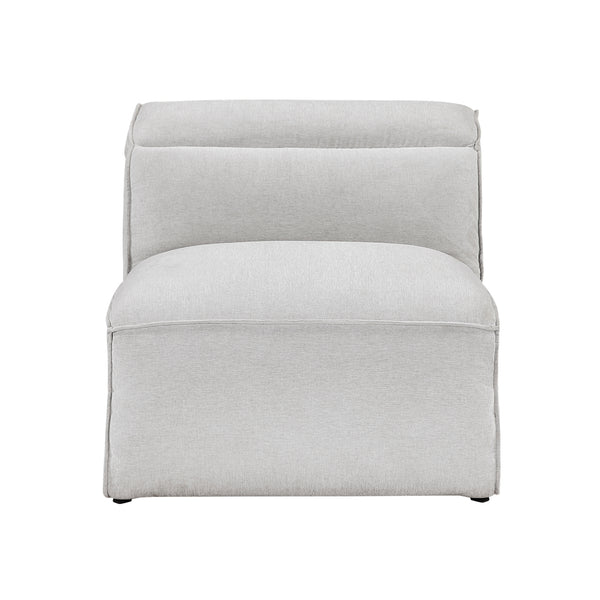 Phoebe Light Gray Armless Chair