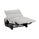 8414GRY-ARPWH (3/5)Power Reclining Armless Chair with Power Headrest from Homelegance - Luna Furniture