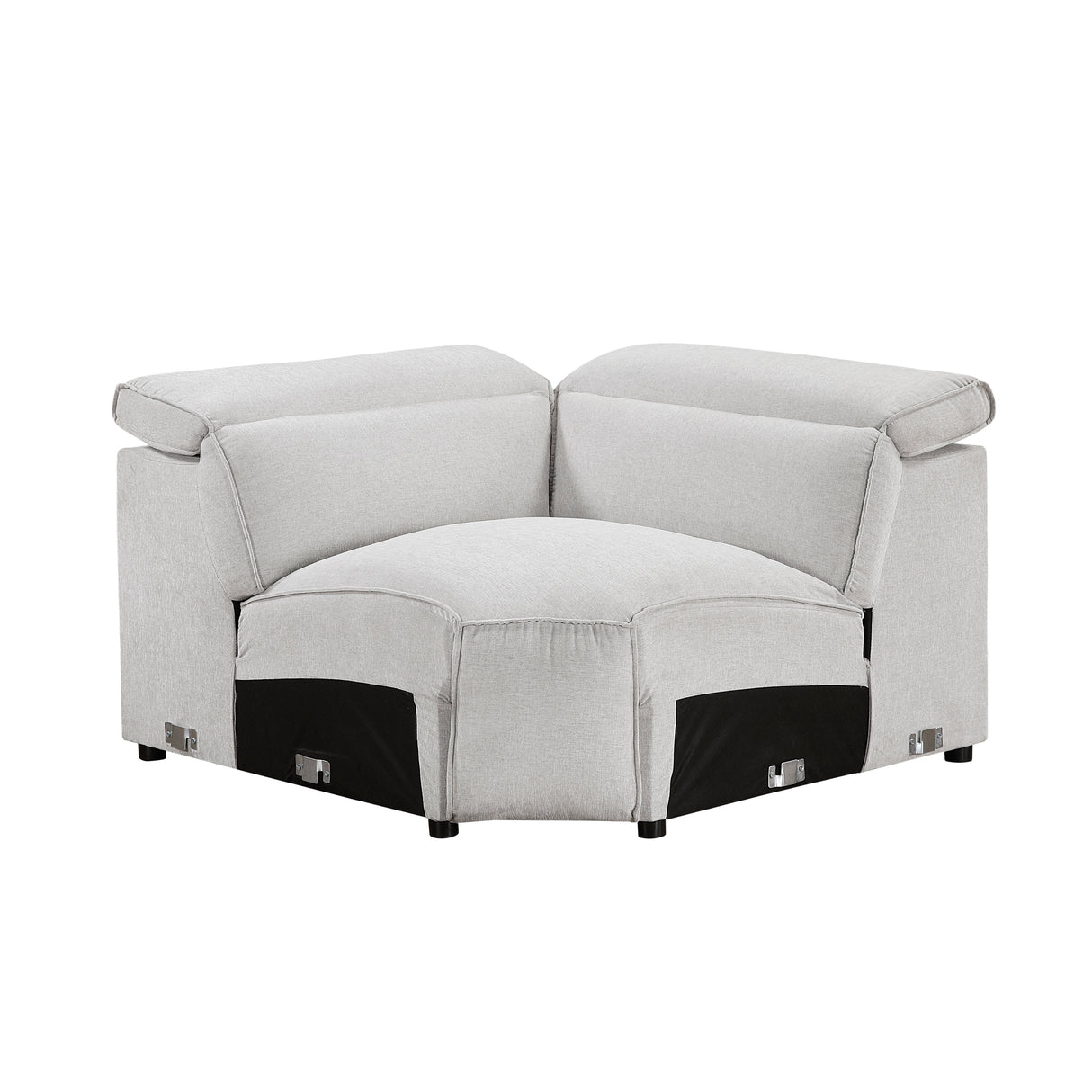 8414GRY-CR (4/5)Corner Seat from Homelegance - Luna Furniture