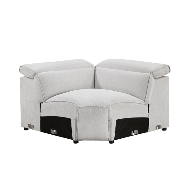 Phoebe Light Gray Corner Seat