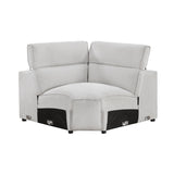 8414GRY-CR (4/5)Corner Seat from Homelegance - Luna Furniture