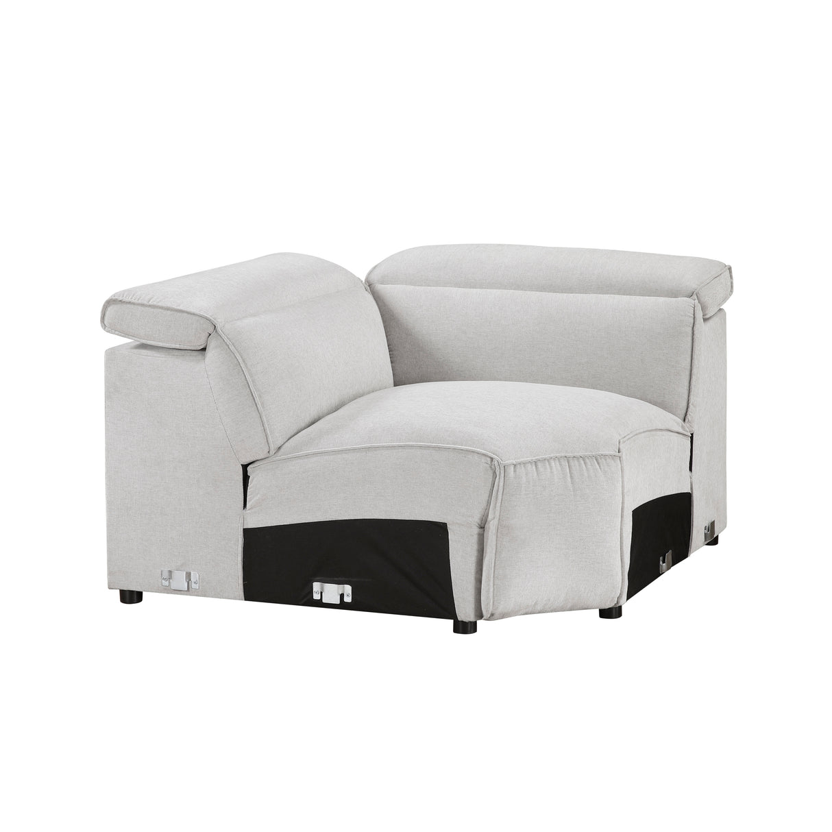 8414GRY-CR (4/5)Corner Seat from Homelegance - Luna Furniture