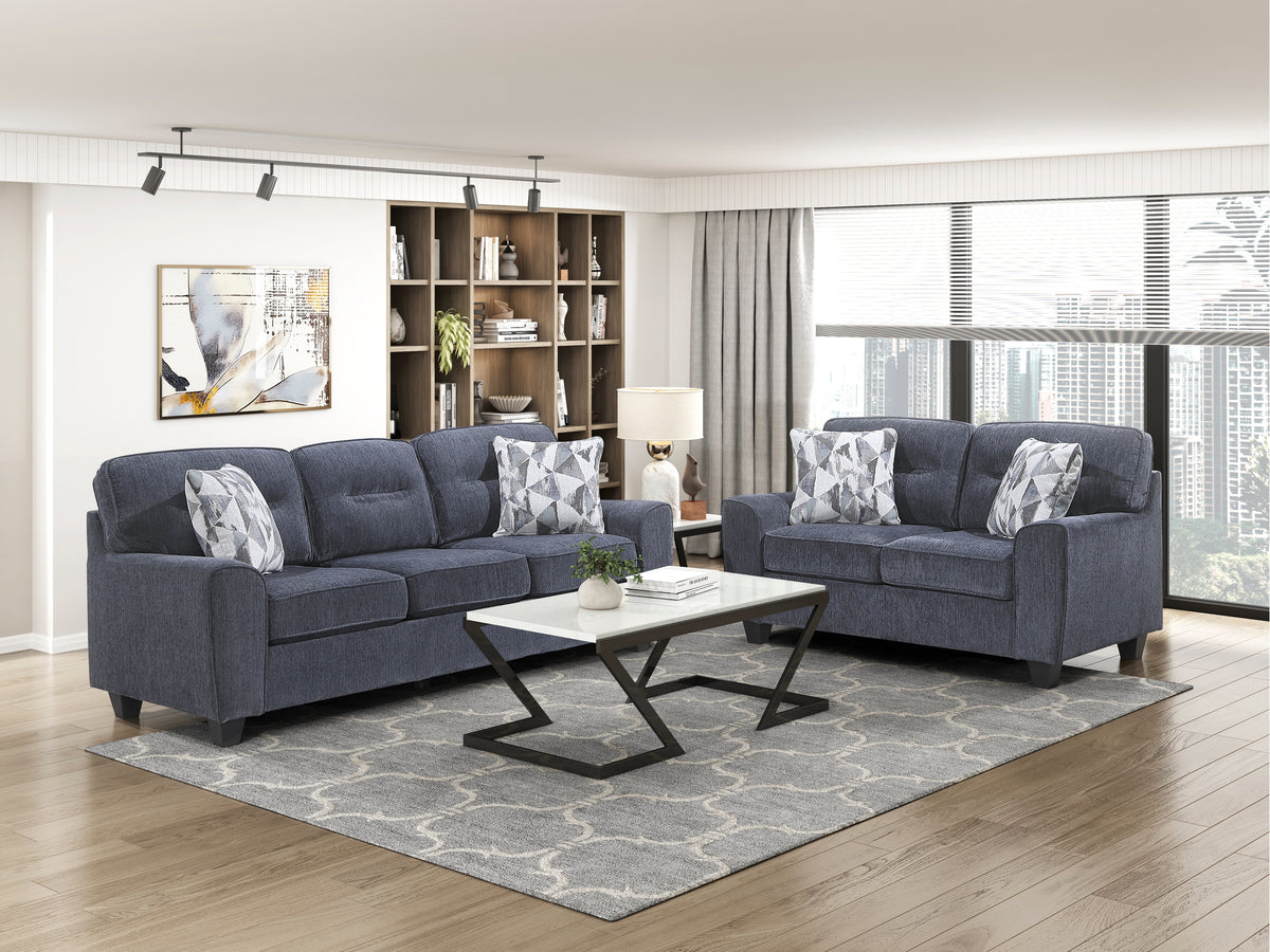 Bennett Blue Chair from Homelegance - Luna Furniture