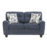 Bennett Blue Loveseat from Homelegance - Luna Furniture