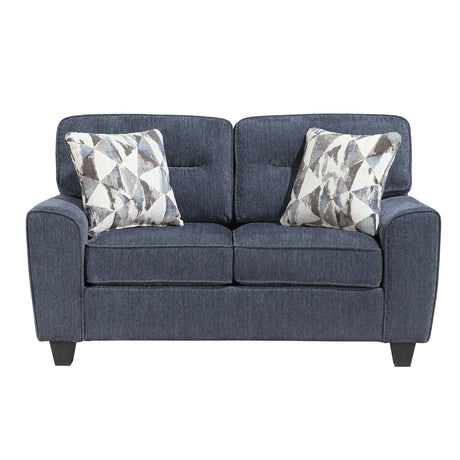 Bennett Blue Loveseat from Homelegance - Luna Furniture
