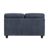 Bennett Blue Loveseat from Homelegance - Luna Furniture
