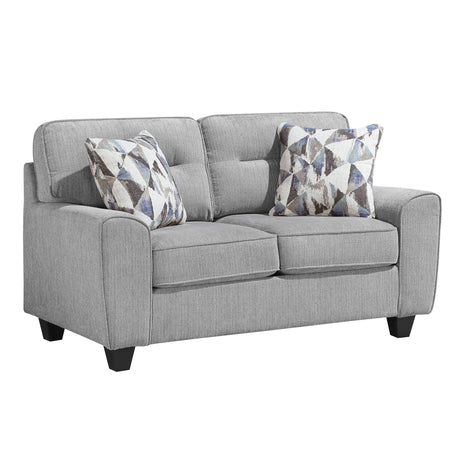 Bennett Gray Loveseat from Homelegance - Luna Furniture