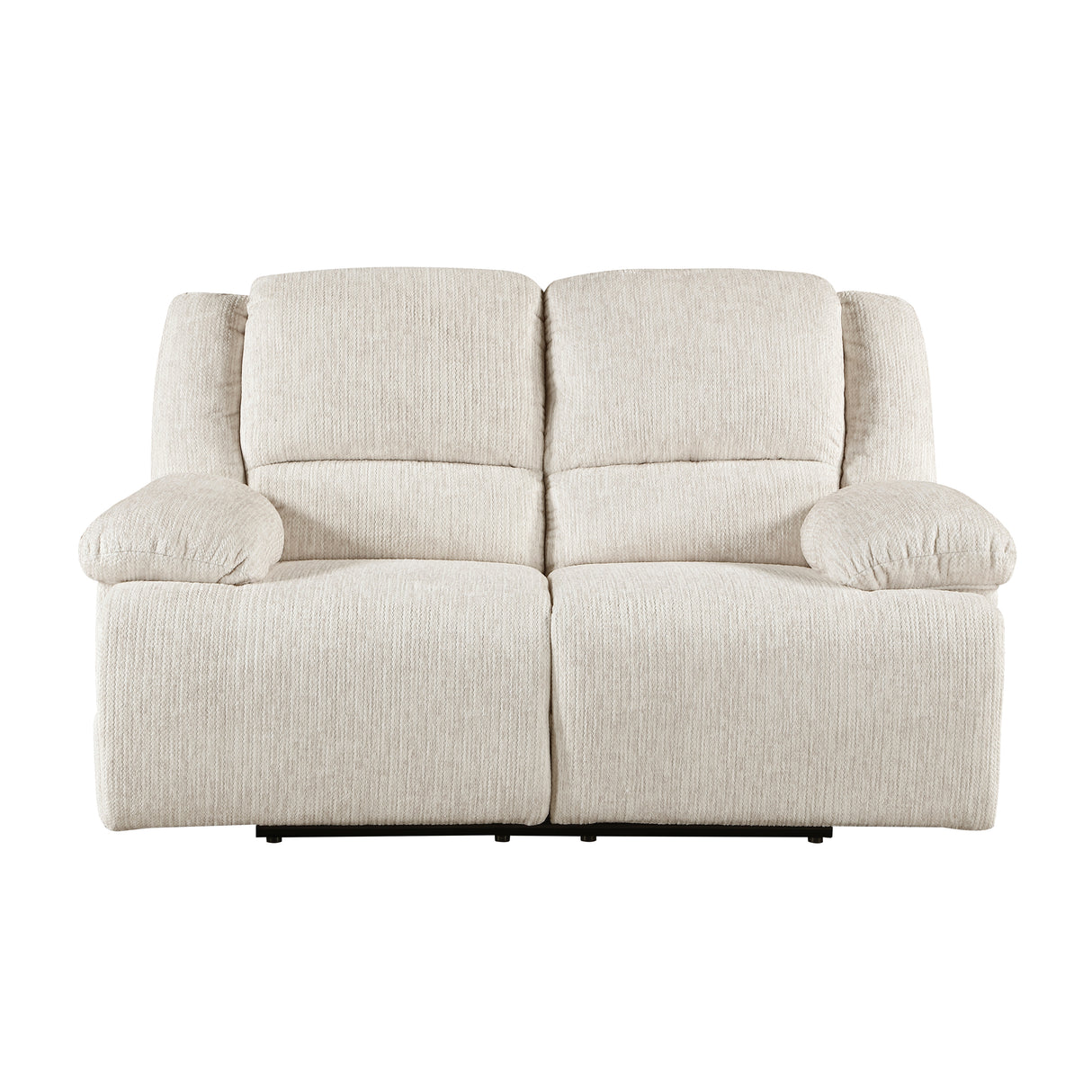 Caliber Beige Power Double Reclining Loveseat from Homelegance - Luna Furniture